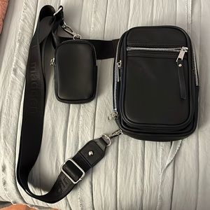 Cute, small madden girl over the shoulder bag with accessory holder